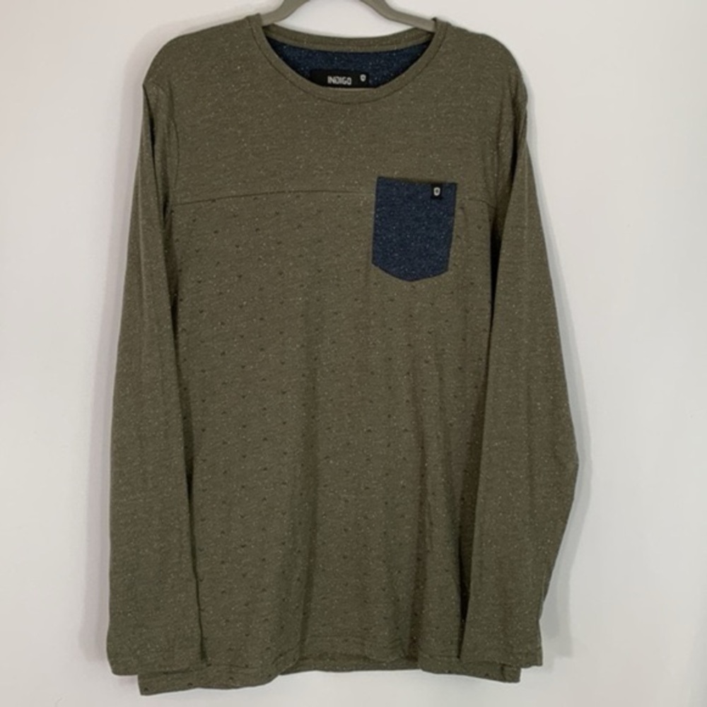 Indigo Green &Blue Long Sleeve Shirt NWT